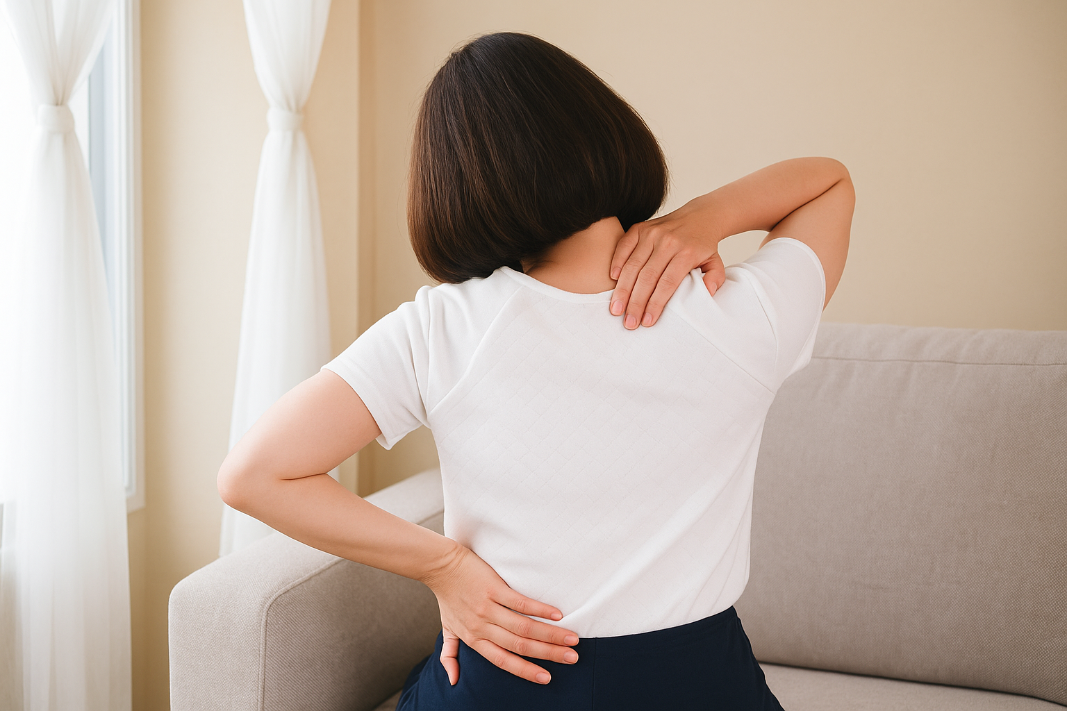 肩こりに悩む20代〜50代の女性のイメージ